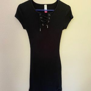 Black slim dress